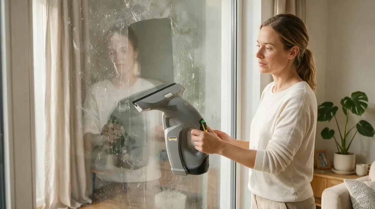 Otthoni ablaktisztítás Kärcher WVP 10 Adv felülettisztítóval